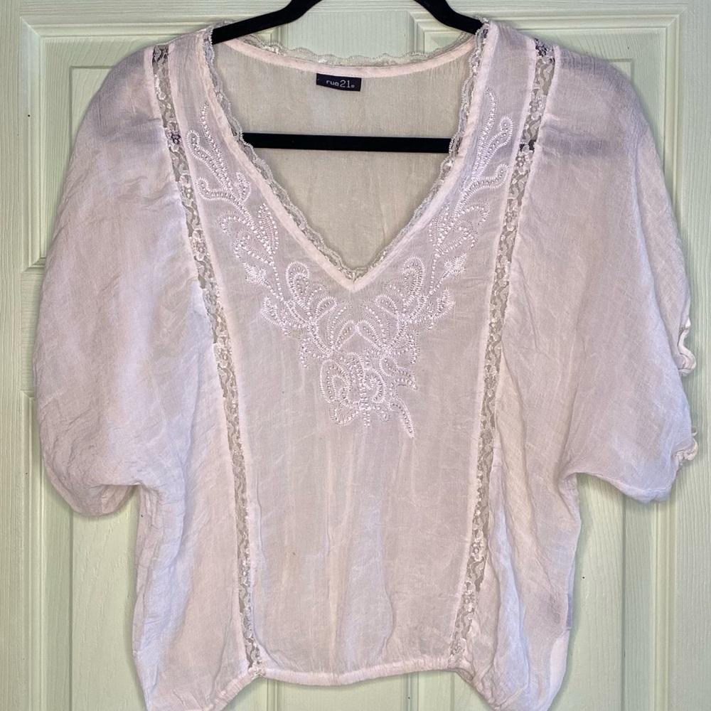 White Bohemian Blouse